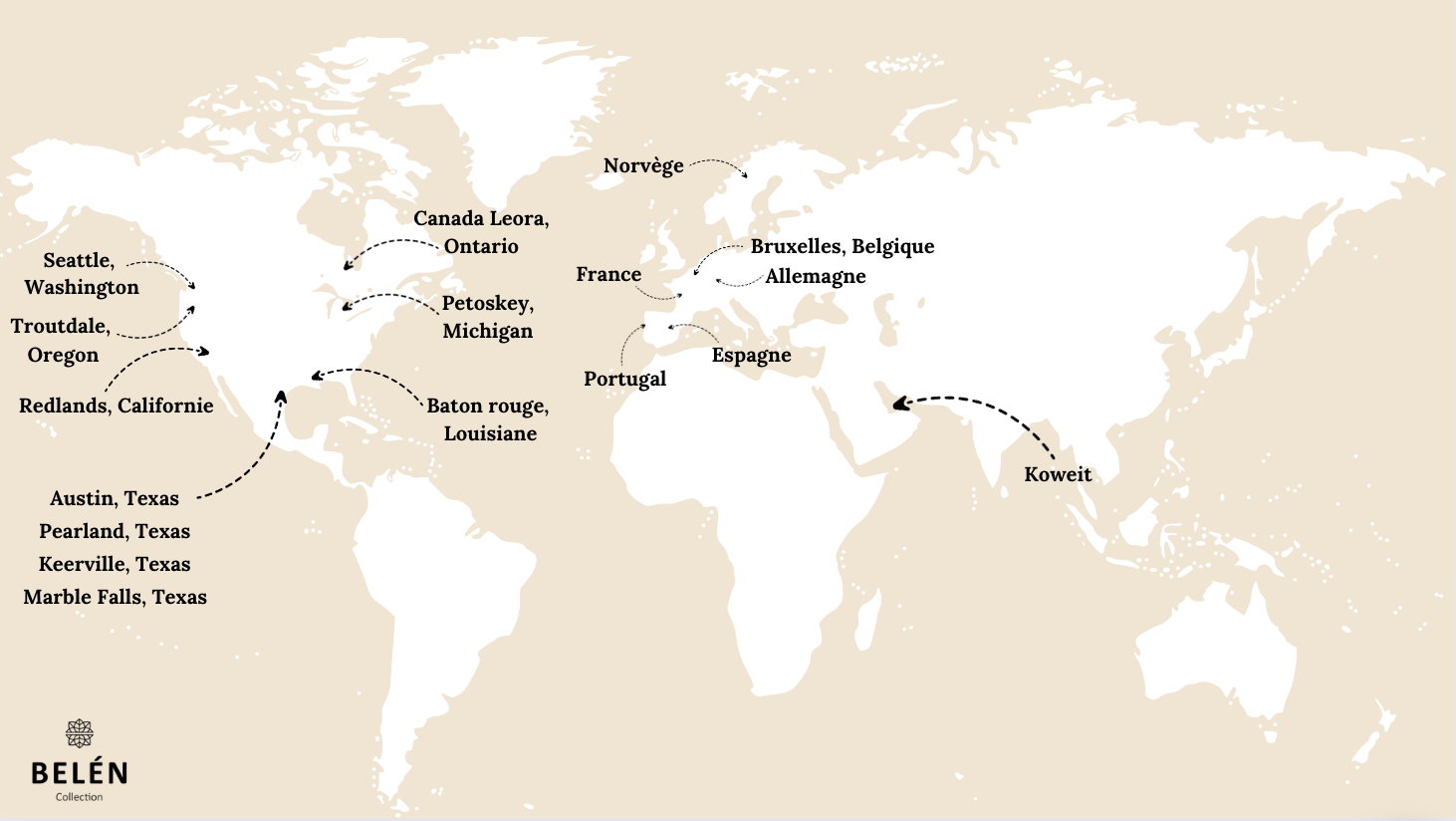 Carte mondial des revendeurs